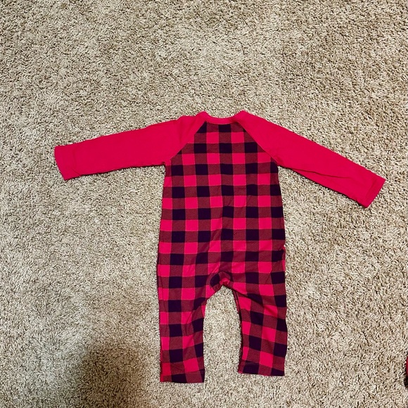 Baby Buffalo Check Plaid Romper 12 Months - Picture 7 of 8